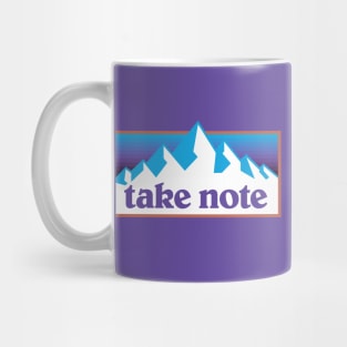 Take Note Mountains 2 Mug